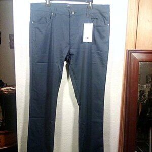 NWT- Jachs New York Mens Slim Straight Fit 5 Pocket Pants Dark Navy 38 X 32
